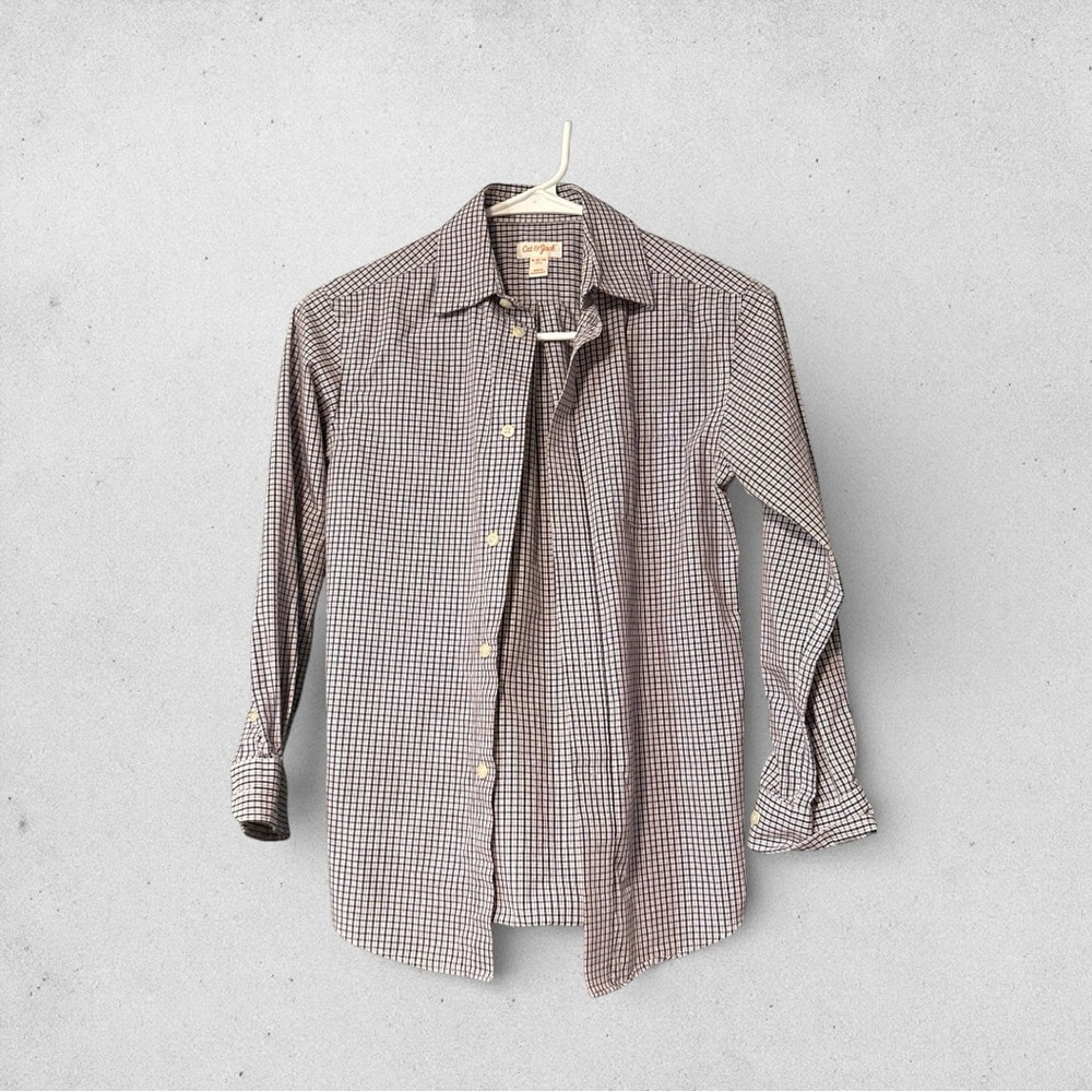 Cat & jack kids checkered button down Shirt size: M (8/10)